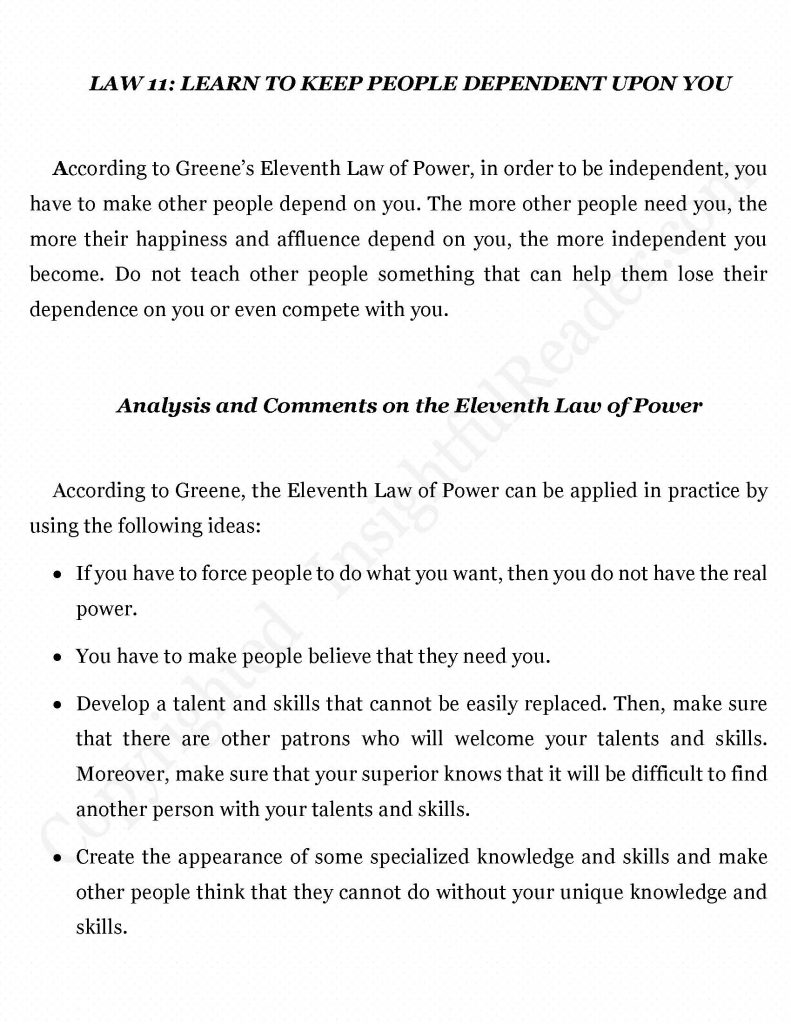 Robert Greene's Definition of Power