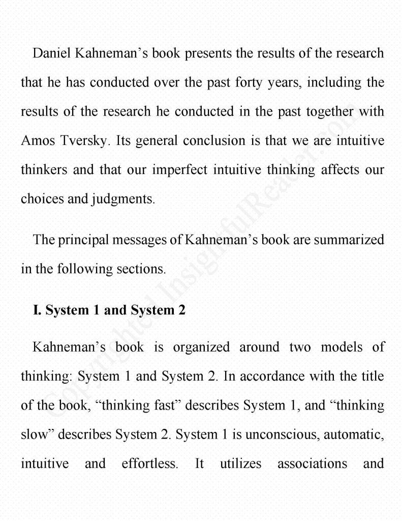 System 1 and 2: Thinking fast? Slow down.